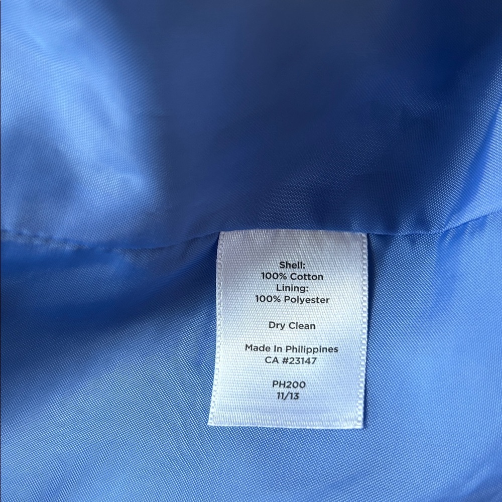 Talbots tweed knit blazer Peter pan collar, periwinkle blue women’s size 10 - Picture 11 of 11